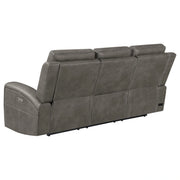 Brickston Triple Power Reclining Sofa Set - Ricky's Furniture Outlet (Paso Robles, CA)