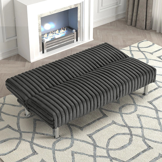 Hinwil Futon Sofa Bed Pink, Beige Grey, & Black - Ricky's Furniture Outlet (Paso Robles, CA)