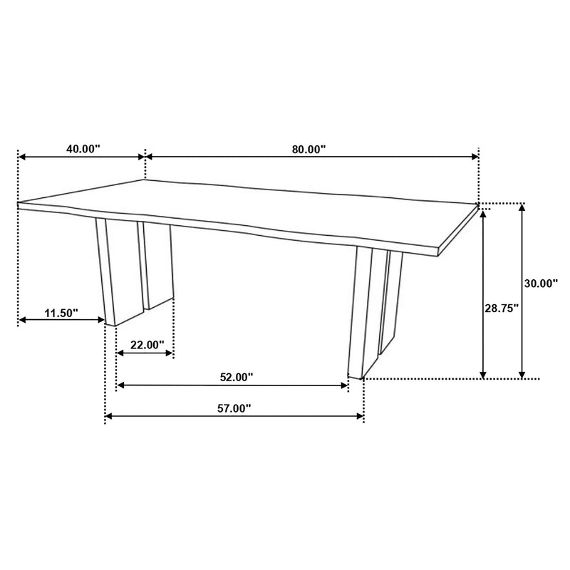 Bradshaw Dining Table - Ricky's Furniture Outlet (Paso Robles, CA)