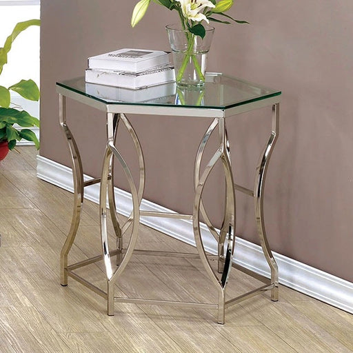 ZOLA Chrome End Table - Ricky's Furniture Outlet (Paso Robles, CA)