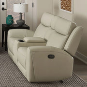 Jacobus Manual Recliner Loveseat w/ Console - Ricky's Furniture Outlet (Paso Robles, CA)