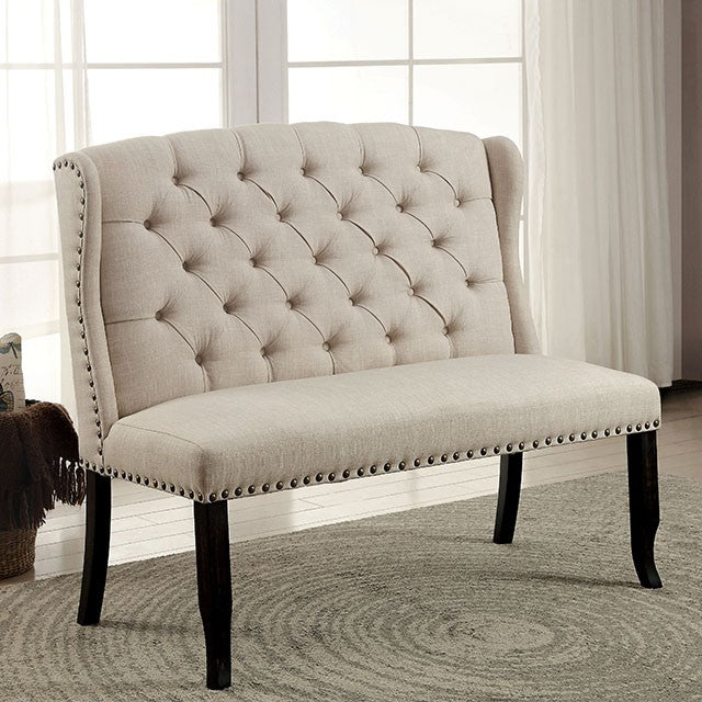 Sania 7 Pc Dining Table Set Beige