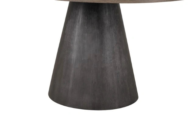 Broager 5 Pc Dining Table Set (Light Gray Swivel Chairs)