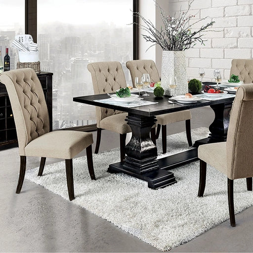 Nerissa Antique Black Dining Table - Ricky's Furniture Outlet (Paso Robles, CA)