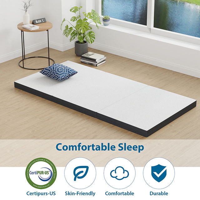 Hollyhock 4" Twin XL Tri-Fold Memory Foam Topper