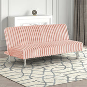 Hinwil Futon Sofa Bed Pink, Beige Grey, & Black - Ricky's Furniture Outlet (Paso Robles, CA)
