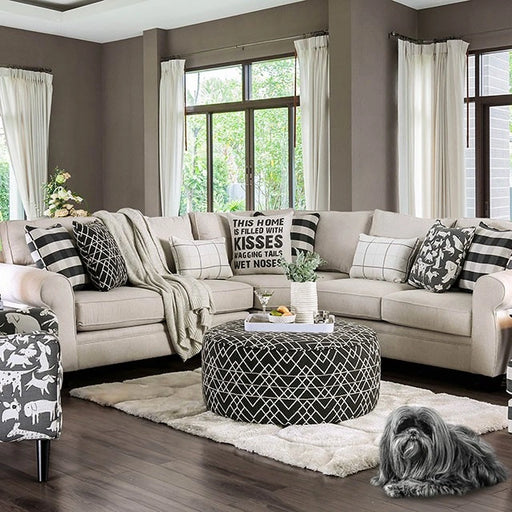 Patricia Ivory Sectional - Ricky's Furniture Outlet (Paso Robles, CA)