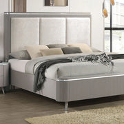 FOA West Aldridge Queen Bedroom Set with bed frame, nightstands, and dresser in a modern bedroom setup