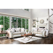 Benigno Love Seat Silver & Gray - Ricky's Furniture Outlet (Paso Robles, CA)