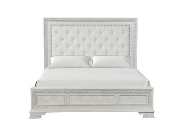 Stella Mia Bed White & White