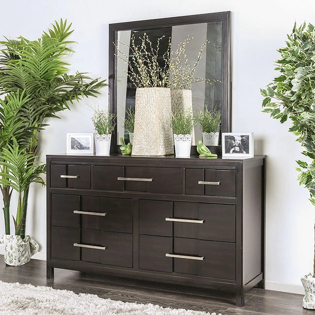 Berenice Dresser White, Gray, & Espresso