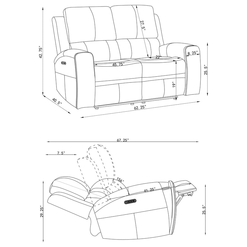 Brickston Triple Power Reclining Sofa Set - Ricky's Furniture Outlet (Paso Robles, CA)