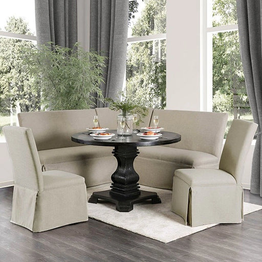 NERISSA Antique Black Round Table, Antique Black - Ricky's Furniture Outlet (Paso Robles, CA)