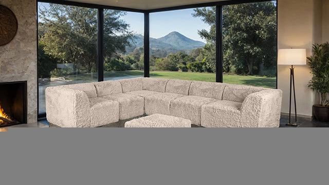 Nappi Large L-Sectional w/ Ottoman (Compressed Foam)