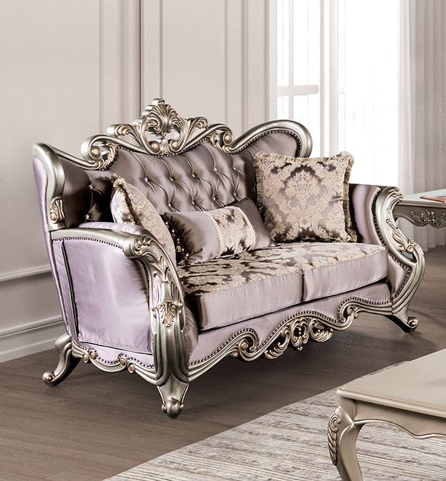 Albacete Loveseat Campage & Walnut