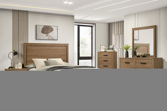 Panelli 5 Pc Queen Bedroom Set w/ 2 Nightstands