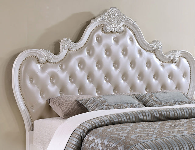 Ventresca Bed White & Chrome