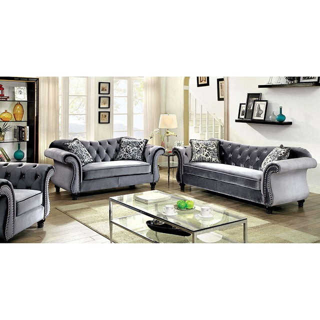 Jolanda Chair Blue & Grey