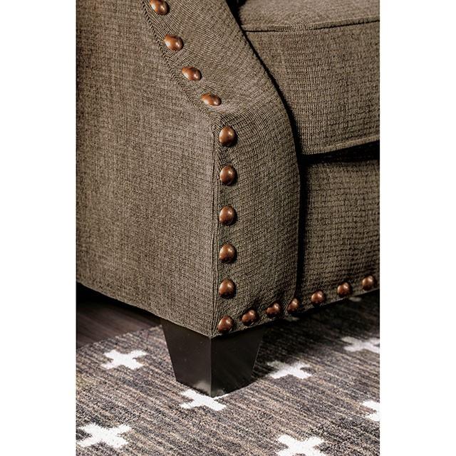Cornelia Light Brown Love Seat