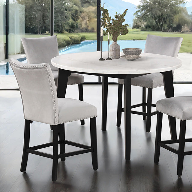 Sabro 5 Pc Counter Ht Table Set Black